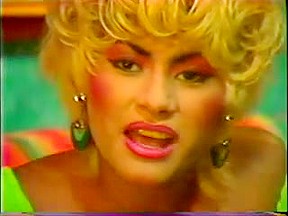 Blonde classic tranny solo