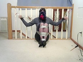 crossdresser in selfbondage 2 and some duct tape bondage.